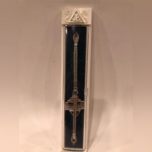 Vintage silver-tone JB (Jacoby-Bender) ladies' watch band, new old stock w Box